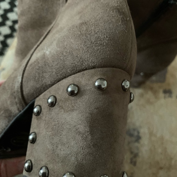 Browns couture brown suede ankle boots size 36.5 made Italy - Picture 7 of 9